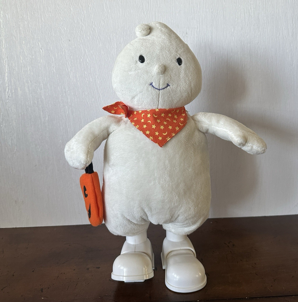 Hallmark Groovy Dancing Ghost Ghostbusters Singing Halloween NWT Works